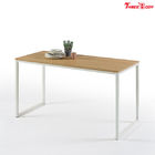 Weißer moderner Büro-Möbel-Schreibtisch, rechteckiger moderner hölzerner Schreibtisch-starker Stahlrahmen