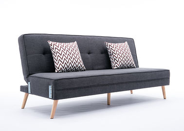 China Stabiles zeitgenössisches Schlafzimmer-Möbel-Zweisitzer-Gewebe-Sofa in der schwarzen grauen Farbe usine