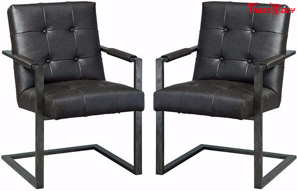 Schwarzer lederner leitende Stellungs-Stuhl, moderne Büro-Konferenzzimmer-Stühle
