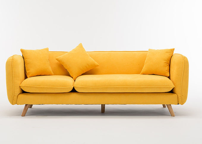 Moderne zeitgenössische Schlafzimmer-Möbel kundengebundenes Dreisitzer-Gewebe-Sofa