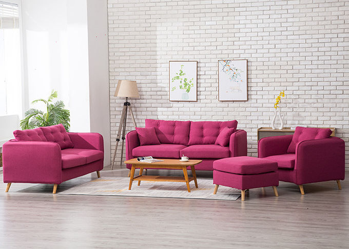 Kombinierte Luxusschlafzimmer-Möbel, Dreisitzer-moderner Gewebe-Sofa-Satz