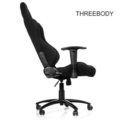 Breathable  High Back Leather Gaming Chair Black And Purple Adjustable Armrests