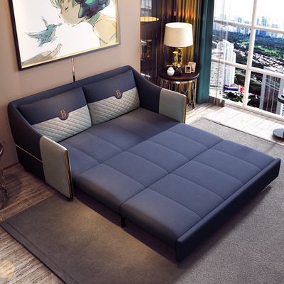 En's Fun Nordic Fashion Simple Light Removable And Washable Fabric Living Room Luxury Sofa Bed Combination
