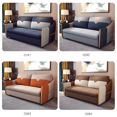 En's Fun Nordic Fashion Simple Light Removable And Washable Fabric Living Room Luxury Sofa Bed Combination