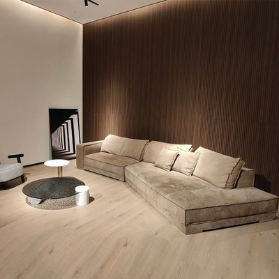 En'S Fun Italian Minimalist Nordic Fabric Removable And Washable Living Room L-Shaped Sofa Combination