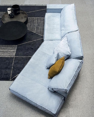En'S Fun Italian Minimalist Nordic Fabric Removable And Washable Living Room L-Shaped Sofa Combination