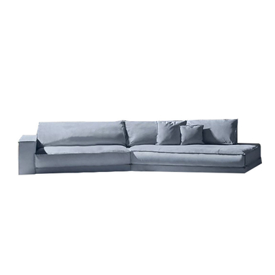 En'S Fun Italian Minimalist Nordic Fabric Removable And Washable Living Room L-Shaped Sofa Combination