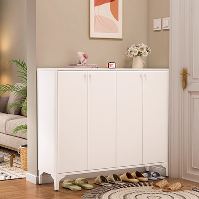 Moderne einfache große Kapazität Haushalt zu Hause Eingang Stahl Schuhregal Lagerschrank